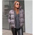 Bomber μπουφάν με τσέπες (Γκρι)