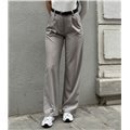 Παντελόνι ψηλόμεσο oversized Polina (Γκρι)