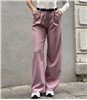 Παντελόνι ψηλόμεσο oversized Polina (Ροζ)