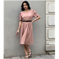 Φόρεμα μίντι κλος Tatiana (Σάπιο μήλο)