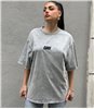 T-shirt oversized ''CARE'' (Γκρι)