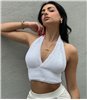 Τοπ πλεκτό Juanita (Λευκό) 