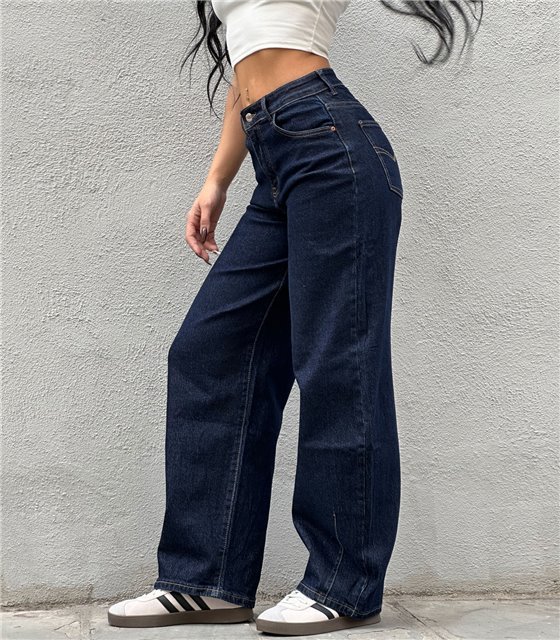 Τζιν ψηλόμεσο φαρδύ Baggy