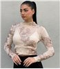 Μπλούζα με διαφάνεια Helena (Μπεζ)