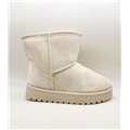 Παιδικά μποτάκια με εσωτερική γούνα (Εκρού)