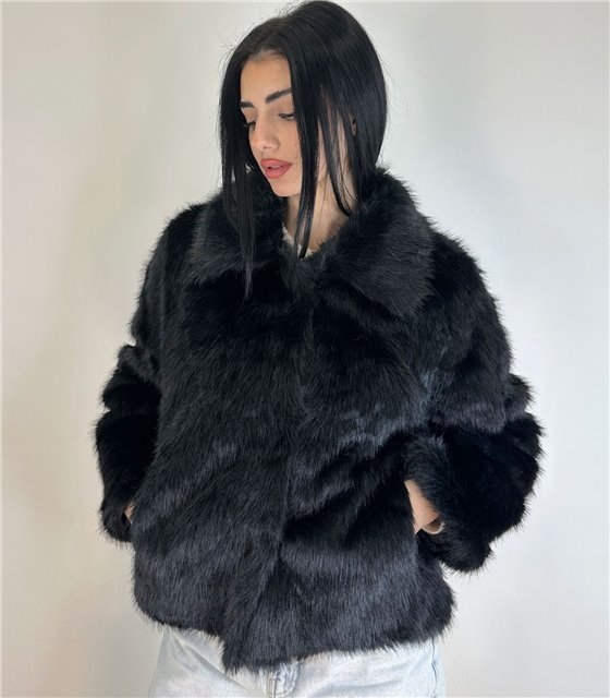 Γούνα κοντή Koralia (Μαύρο)