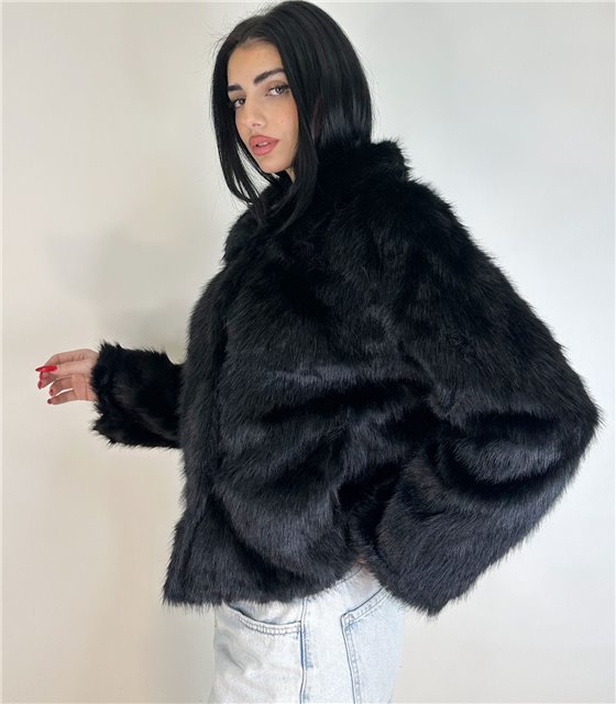 Γούνα κοντή Koralia (Μαύρο)