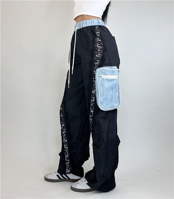 Ψηλόμεσο παντελόνι cargo parachute Haris