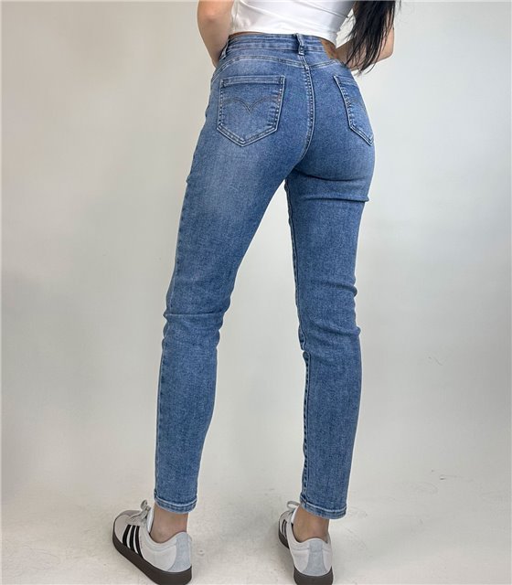 Τζιν ψηλόμεσο Skinny (σε Μεγάλα μεγέθη)