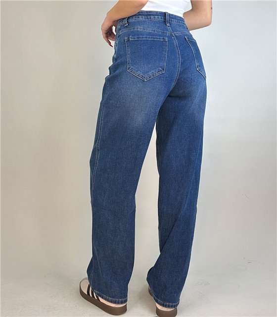 Τζιν ψηλόμεσο Straight-leg (σε Μεγάλα μεγέθη)