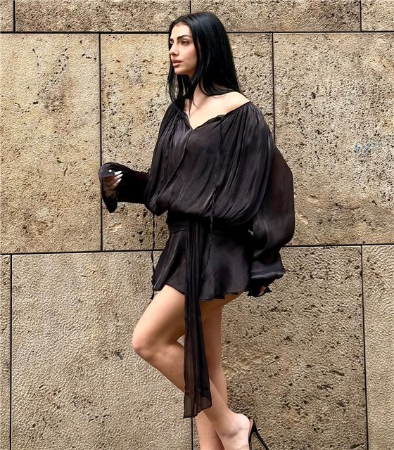 Φόρεμα μαύρο κοντό Lydia