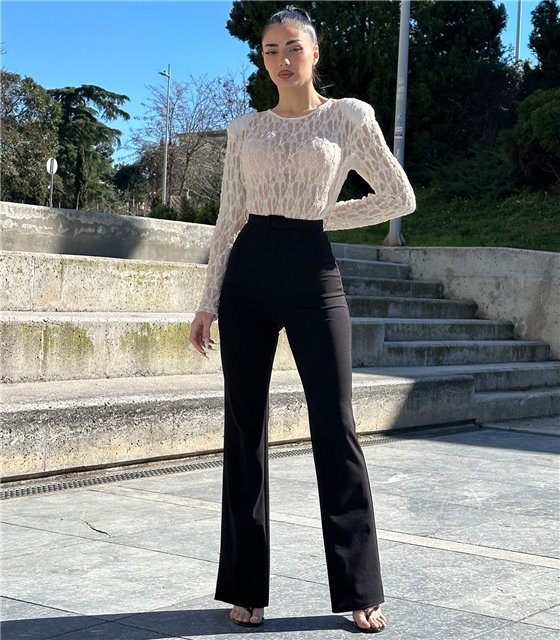 Ολόσωμη φόρμα δαντέλα Danai (Εκρού)