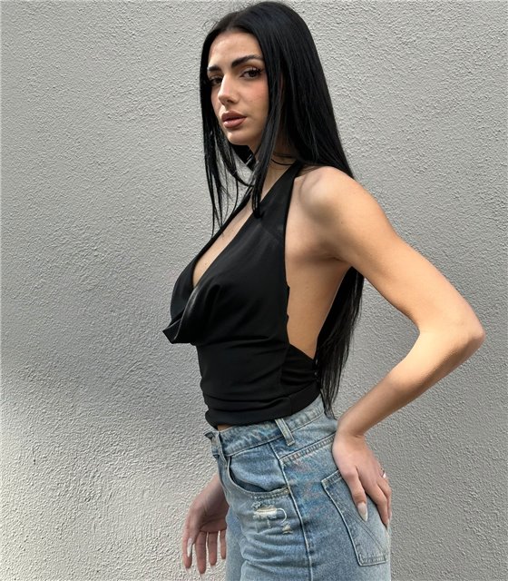 Τοπ ντραπέ με ανοικτή πλάτη Lilly