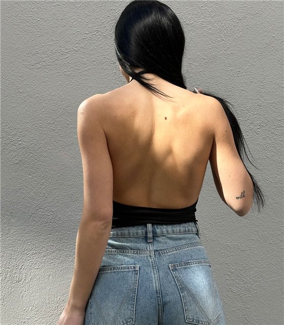 Τοπ ντραπέ με ανοικτή πλάτη Lilly