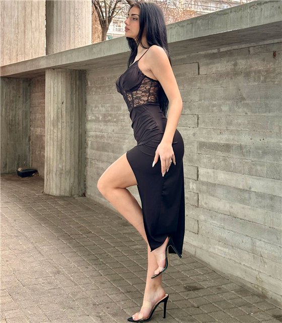 Φόρεμα μίντι με δαντέλα Helen