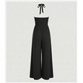 Ολόσωμη Φόρμα Total Black με Cut-Out Λεπτομέρεια