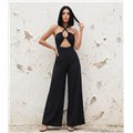 Ολόσωμη Φόρμα Total Black με Cut-Out Λεπτομέρεια