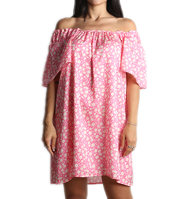 Φλοράλ φόρεμα emma (Ροζ)