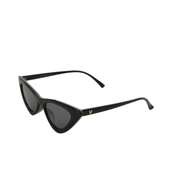 Cat-Eye γυαλιά ηλίου με μαύρο φακό (Μαύρο) 5511